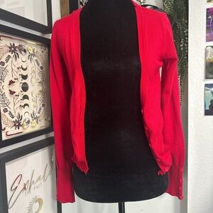 Ambiance Bold Red Women's Cardigan